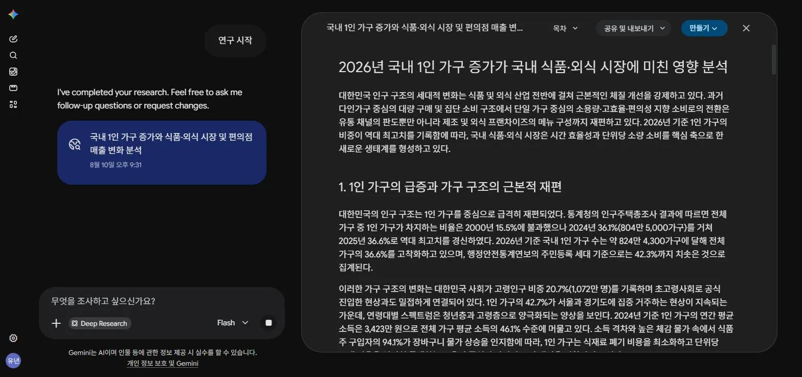 완성된 보고서