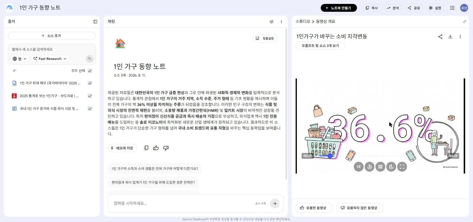 두 번째 영상 재생, 숫자가 화면 가득 표시된다