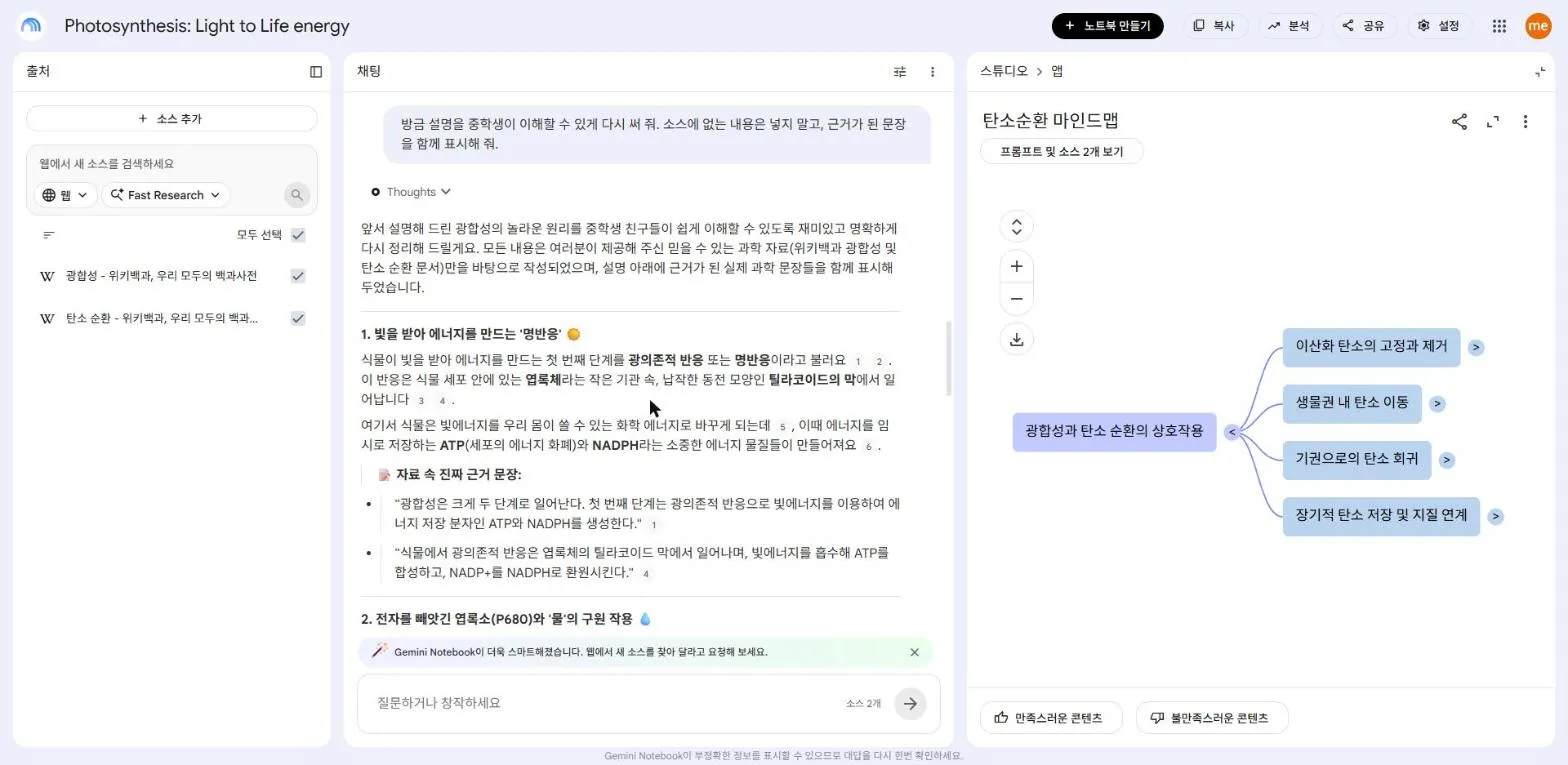 겹치는 부분만 묶은 마인드맵